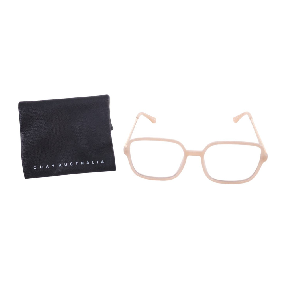 Quay Australia 9 TO 5 Blue Light Glasses - Peach/Clear Blue Light - NWT - Picture 9 of 9